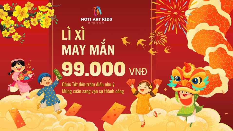 Moti Art Kids lì xì đầu năm